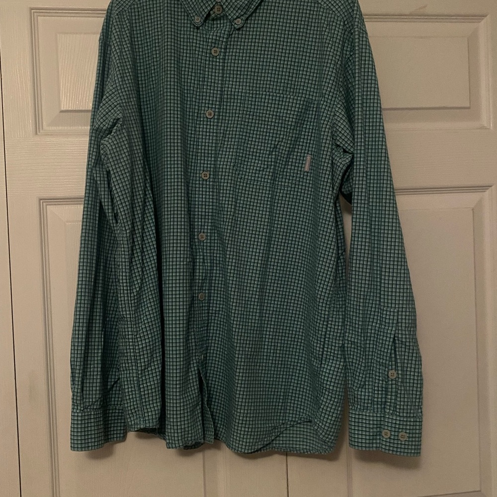 Mens Columbia Sportswear Button Down Checkered Shirt Longsleeve